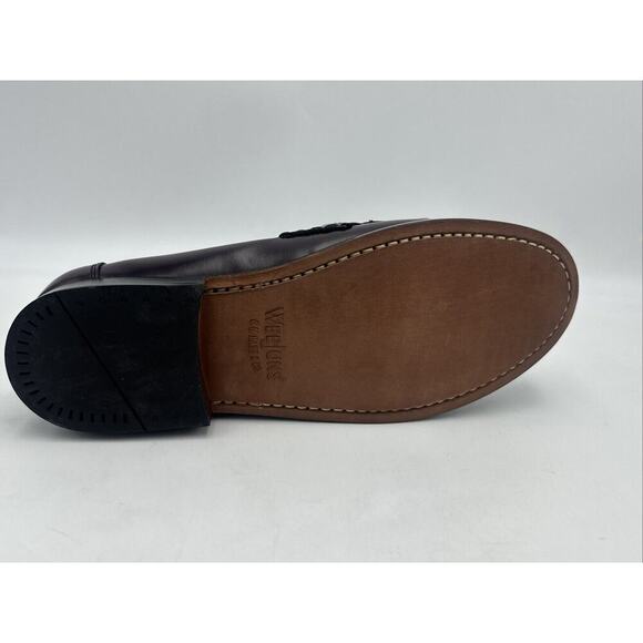 G.H Bass &Co. Men's Jeremy Weejuns Leather Tassel Burgundy Loafers SZ 10.5 EE - Picture 8 of 9